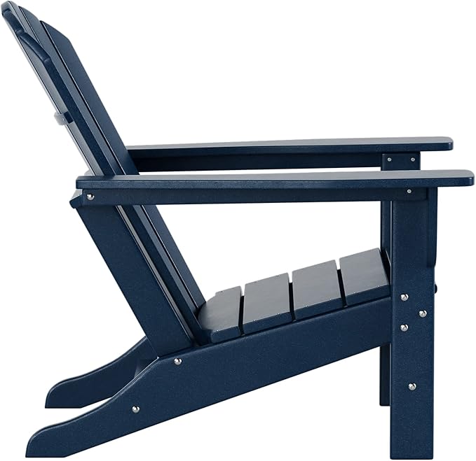 WestinTrends Dylan Outdoor Adirondack Chair (Set of 8), Navy Blue