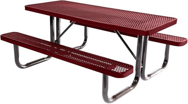 Coated Outdoor Furniture Heavy-Duty Portable Outdoor Picnic Table - Photo 1