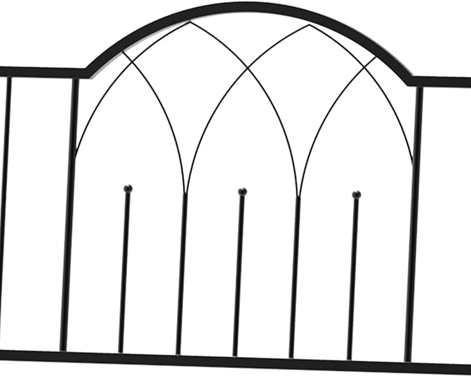 Metal Garden Arbor Bench with Two-Trellis Design