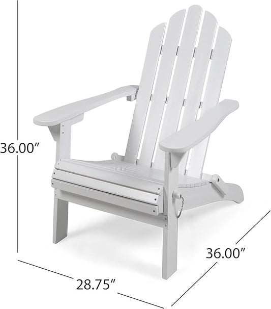 Christopher Knight Home Hollywood Adirondack Chair, White