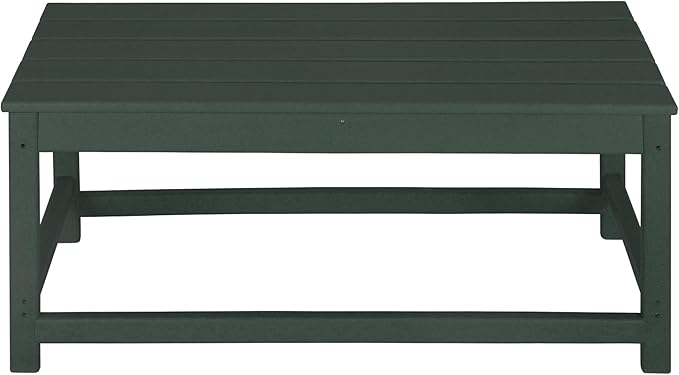 WO WESTIN OUTDOOR HDPE Laguna Outdoor Poly Adirondack Coffee Table, Dark Green