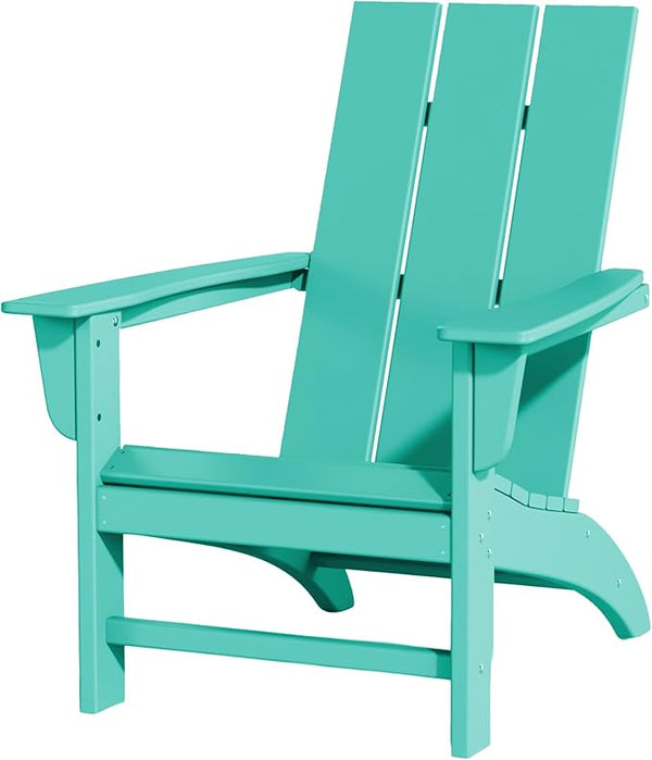 Poly Lumber Adirondack Chair, All-Weather Resistant Outdoor Patio Chairs, Look Like Wood - Photo 1