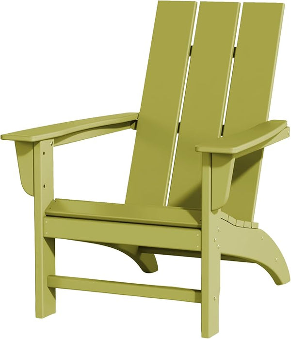 Poly Lumber Adirondack Chair, All-Weather Resistant Outdoor Patio Chairs, Look Like Wood - Photo 1