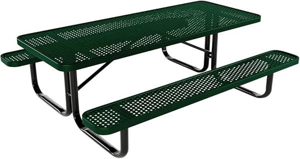 COATEDOUTDOORFURNITURE Heavy-Duty Portable Outdoor Kids Table, Punched Steel Kids Picnic Table - Photo 1