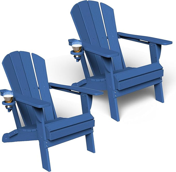 GLANC Folding Adirondack Chair Set of 2 - Photo 1