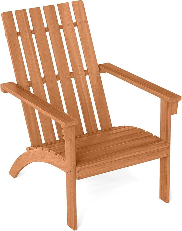 DORTALA Adirondack Chair, Acacia Wood Fire Pit Chair with Backrest and Armrests, 400 LBS Weight Capacity - Photo 1