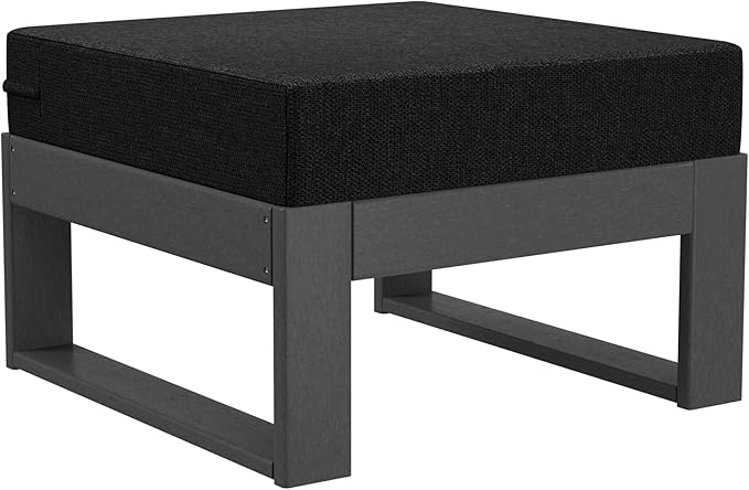 WestinTrends Montara 7-Piece Outdoor Modular L-Shaped Corner Patio Sectional Sofa Set, Black