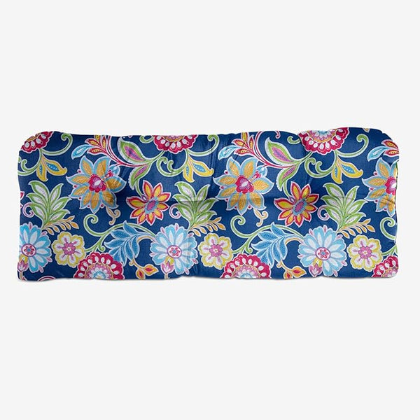 BrylaneHome Tufted Bench Cushion - 45.5" L x 19" W x 3" H- Patio & Outdoor - Water, Stain & Fade Resistant - Granada - Photo 1