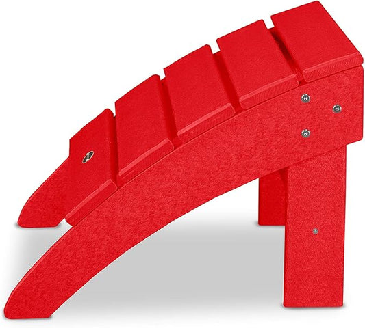 POLYWOOD® Palm Coast Ottoman, Sunset Red