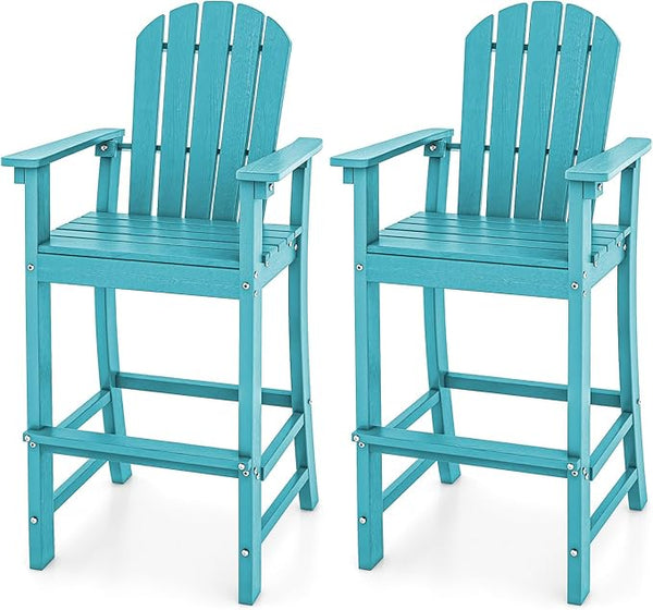 ORALNER Tall Adirondack Chairs, Set of 2 Outdoor High Back Balcony Chair - Photo 1
