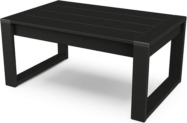 POLYWOOD® Edge Coffee Table, Black