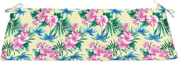 BrylaneHome Bench Cushion - 48" L x 18" W x 3" H - Patio & Outdoor - Water, Stain & Fade Resistant - Banana Island - Photo 1