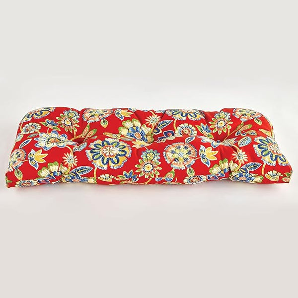 BrylaneHome Tufted Bench Cushion - 45.5" L x 19" W x 3" H- Patio & Outdoor - Water - Photo 1