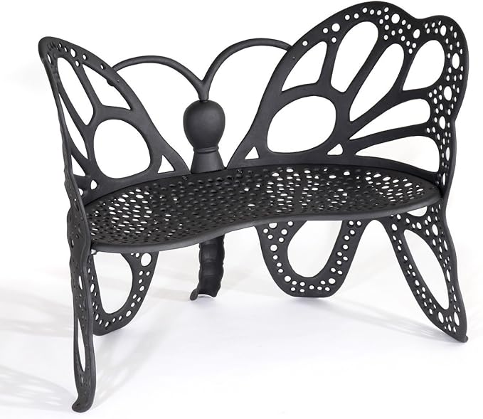 FlowerHouse Butterfly Bench White