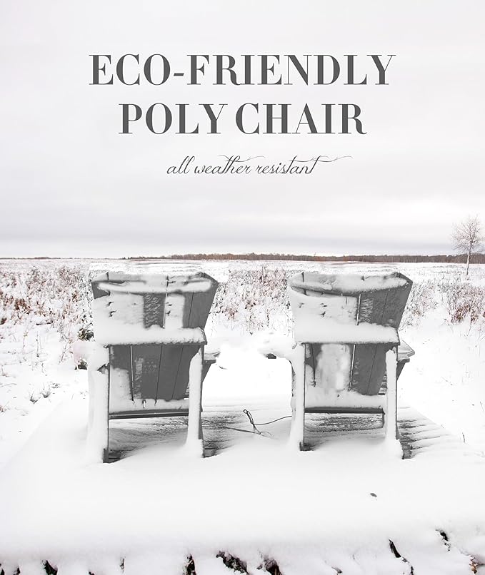 Adirondack Chair Oversized Folding Adirondack Chairs Recyclable HDPE Modern Adirondack Chair with Cup Holder Poly Lumber Patio Chairs for Pool Patio Garden Outdoors Fire Pit Grey