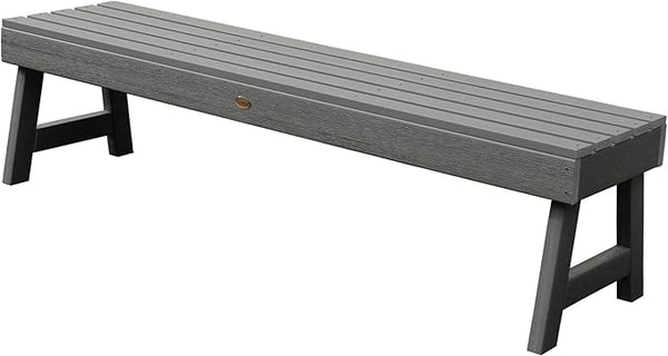 Highwood Weatherly Backless Bench, 5-Feet, Coastal Teak