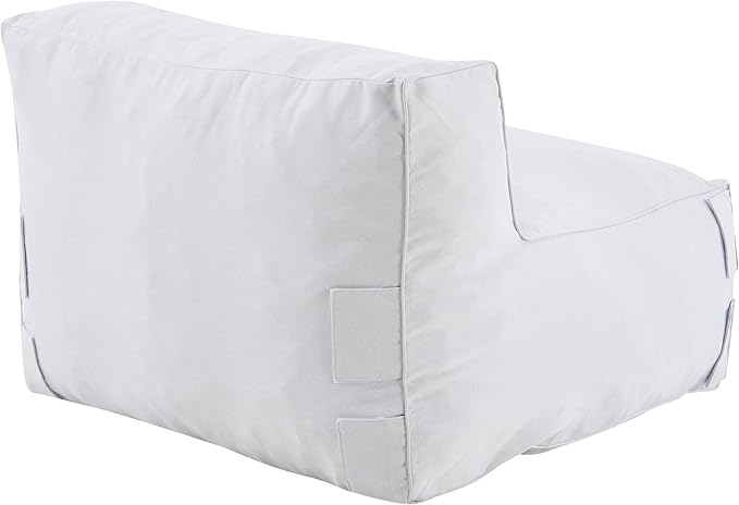 Christopher Knight Home Yanita Comfy Outdoor Bean Bag Chair, All Weather Bean Bag Chairs for Adults and Kids, Indoor/Outdoor Single Sofa, Patio Lounge Chair, Modern Outdoor Lounge Seating, Light Grey