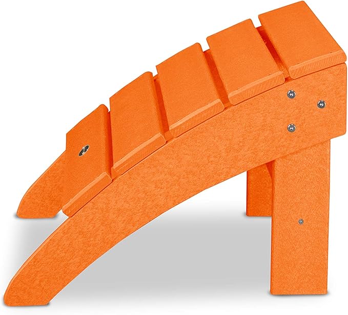 POLYWOOD® Palm Coast Ottoman, Tangerine