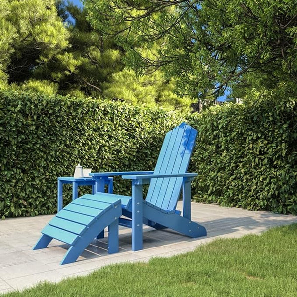 Aqua Blue HDPE Standard Detachable Garden Chair - Photo 1