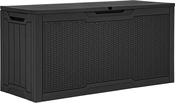 YITAHOME 80 Gallon Outdoor Storage Box, Large Water Resistant Resin Deck Box - Photo 1