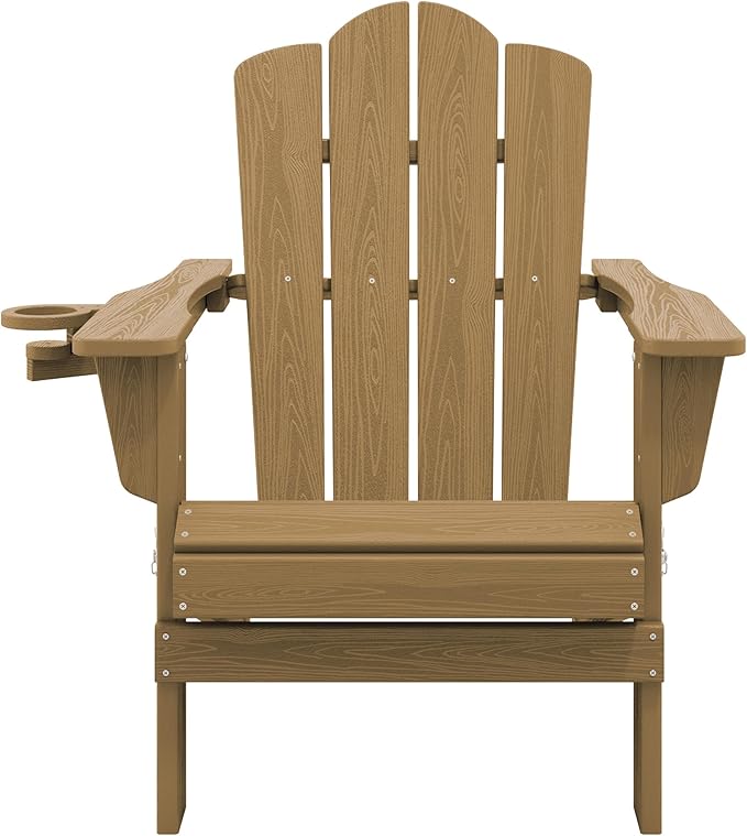 KINGYES Folding HDPE Adirondack Chairs