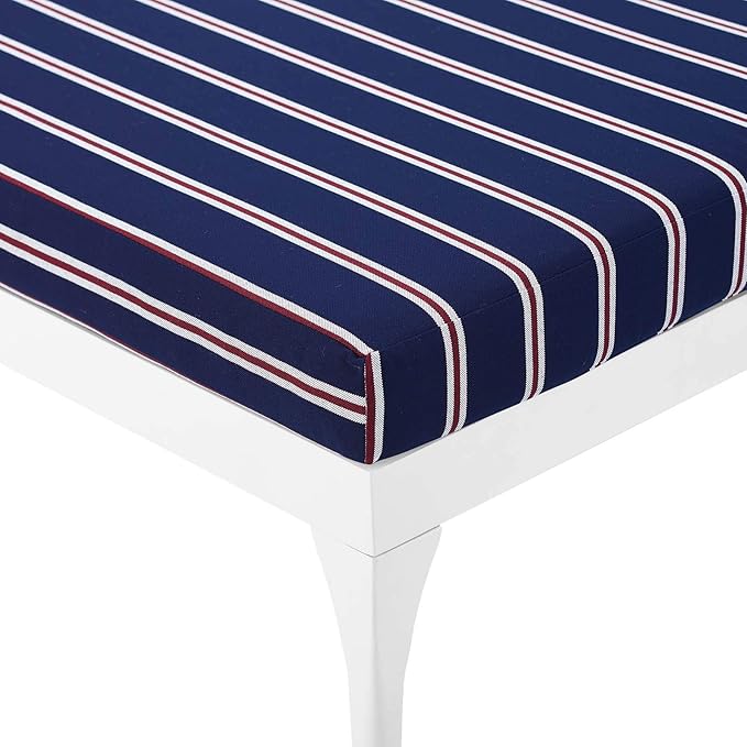 Modway EEI-3301-WHI-STN Perspective Cushion Outdoor Patio Chaise Lounge Chair, Blue