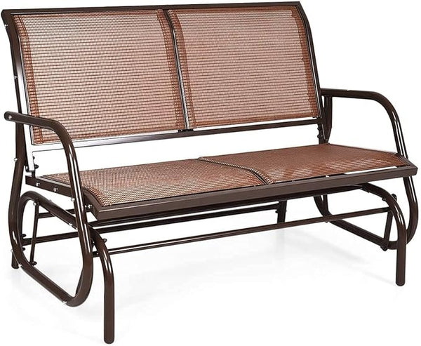 LDAILY LUARANE Swing Glider Chair, Heavy-Duty Steel Frame 2-Person Outdoor Swing Bench - Photo 1