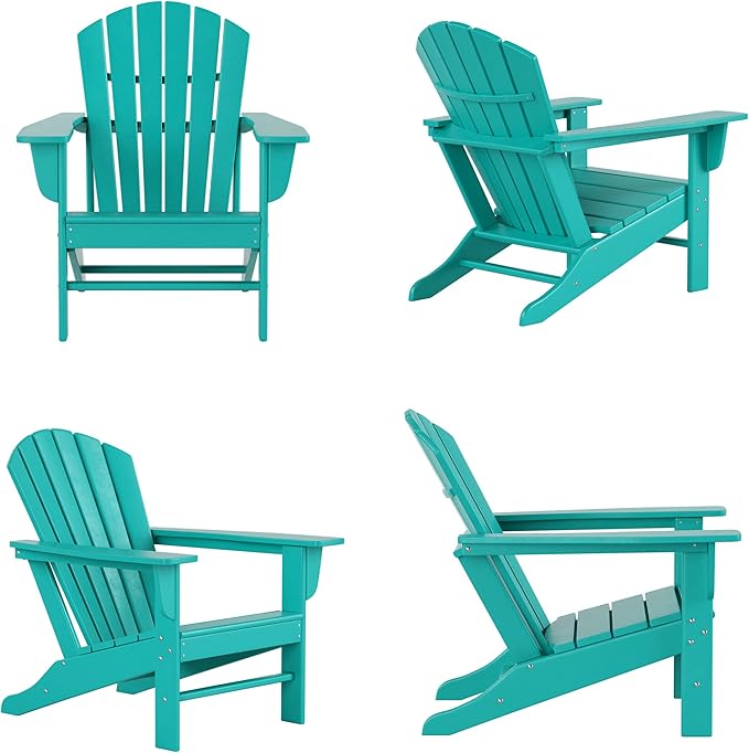 WestinTrends Dylan Outdoor Adirondack Chair (Set of 4), Turquoise