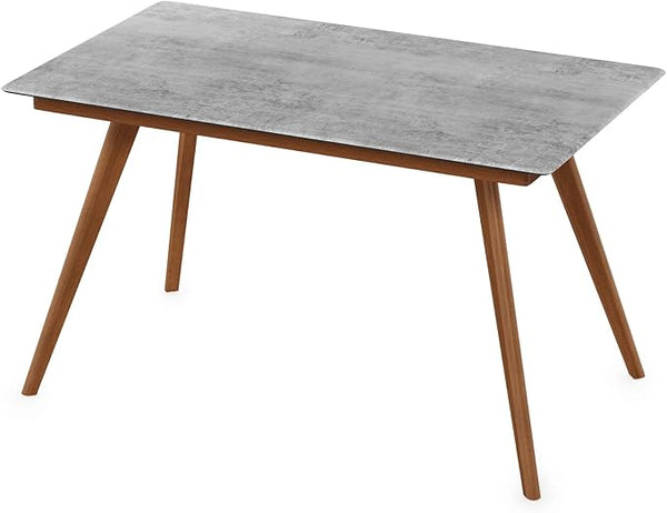 Furinno REDANG Outdoor 4-Leg Rectangular Smart Top Table, Cement - Photo 1