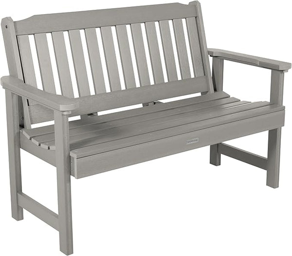 highwood Lehigh Garden Bench, 4 Feet, Harbor Gray