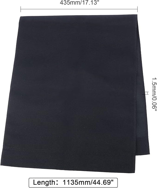PH PandaHall Chair Replacement Fabric, 44 x 17 Inch Lounge Chair Cloth Long Beach Chair Cloth Folding Chair Black Oxford Canvas Chair Accessories for Sun Lounger Pool Sunbathing Garden