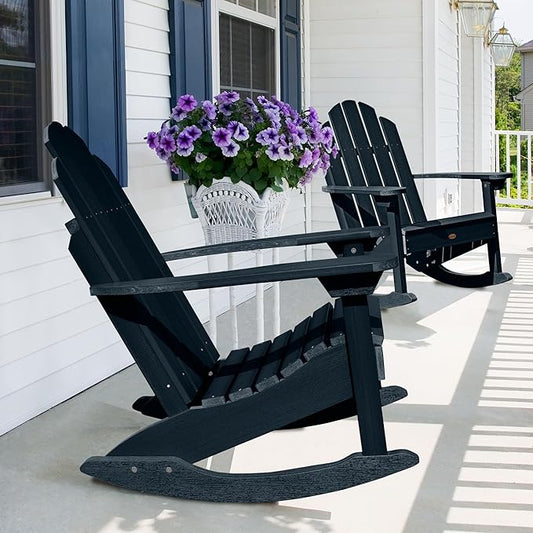 Highwood Classic Westport Adirondack Rocking Chair, Federal Blue
