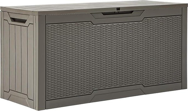 YITAHOME 80 Gallon Outdoor Storage Box, Large Water Resistant Resin Deck Box - Photo 1