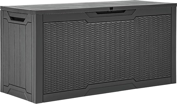 YITAHOME 80 Gallon Outdoor Storage Box, Large Water Resistant Resin Deck Box - Photo 1