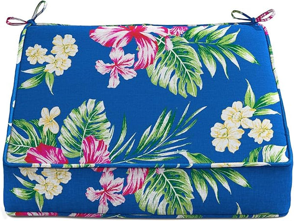 BrylaneHome Extra-Thick Seat Cushion - 23”L x 22”W x 5.5”H - Patio & Outdoor - Water - Photo 1