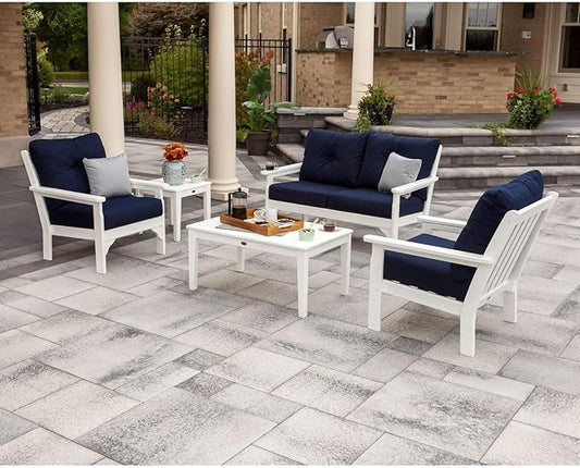 Vineyard 5-Piece Deep Seating Set (Mahogany/Sesame)