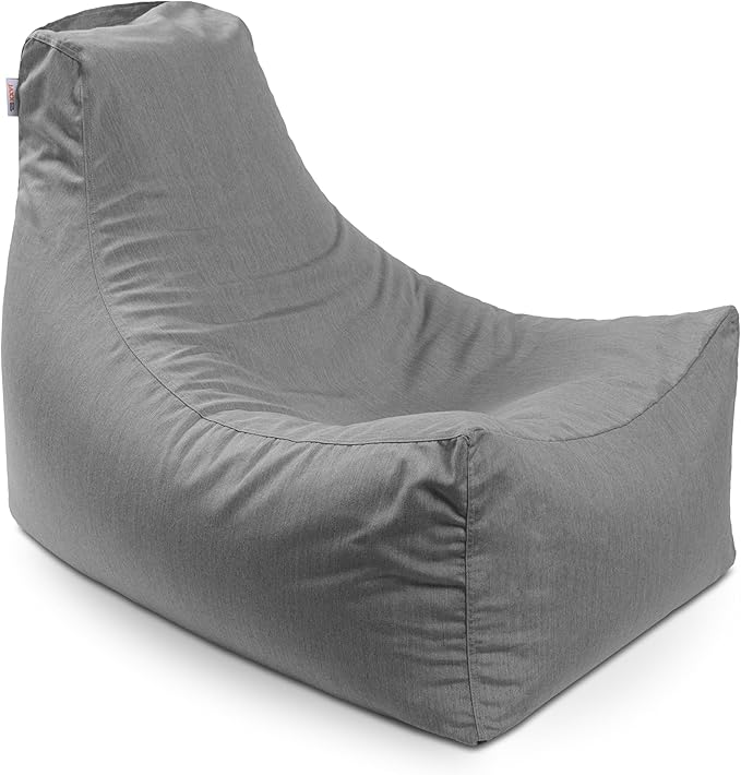 Jaxx Juniper Outdoor Bean Bag Patio Chair & Poolside Lounge, Slate