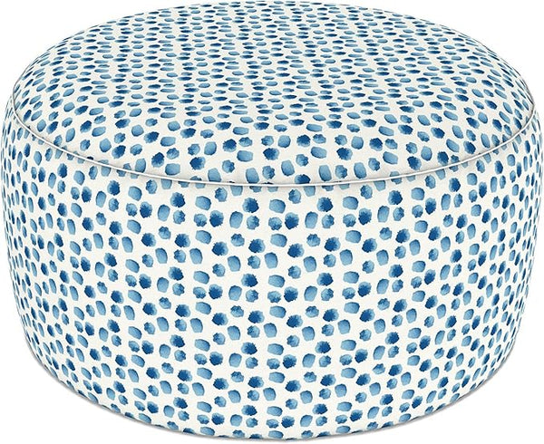 LVTXIII Indoor/Outdoor Extra Large Inflatable Ottoman Pouf D31 x H14 Inch, Round Footstool with Handle - Photo 1