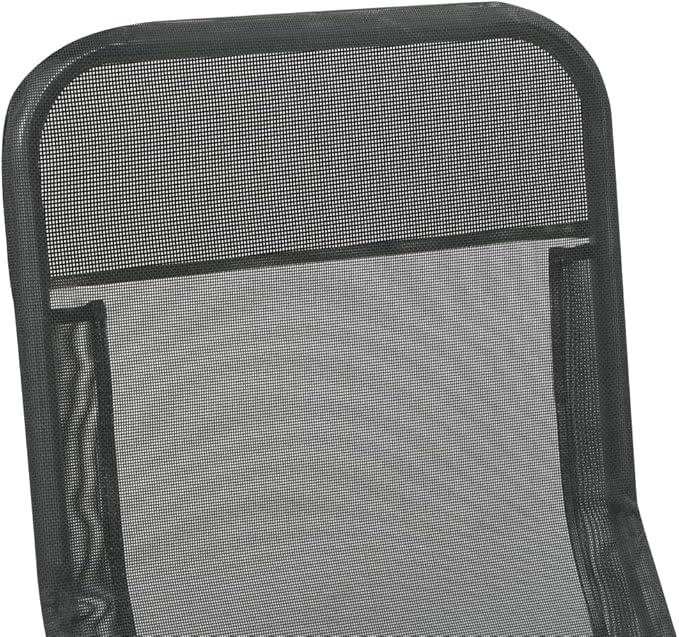 Folding Sun Lounger Set of 2, Adjustable Reclining Outdoor Chaise Lounge Chairs with Breathable Textilene Fabric for Patio Garden Poolside Beach, Anthracite, Supports 265 lbs, No Assembly Required