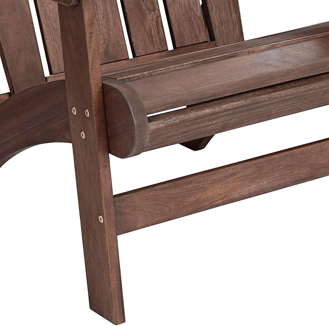 Teal Island Designs Dylan Dark Wood Outdoor Adirondack Chair