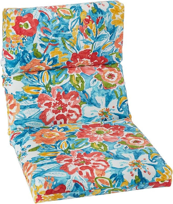BrylaneHome Universal Chair Cushion - 45.75”L x 22”W x 2.75”H - Patio & Outdoor - Water - Photo 1