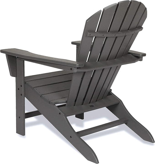 POLYWOOD South Beach 5-Piece Adirondack Chair Set with Side Table & Ottomans