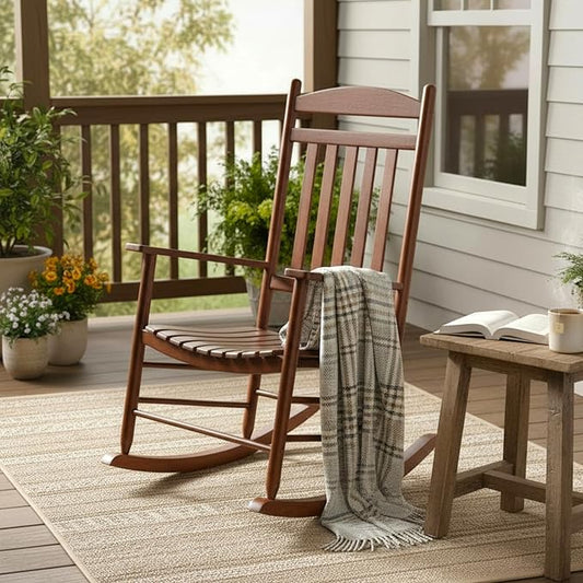 Shine Company Maine Wood Rocking Chair, Oak