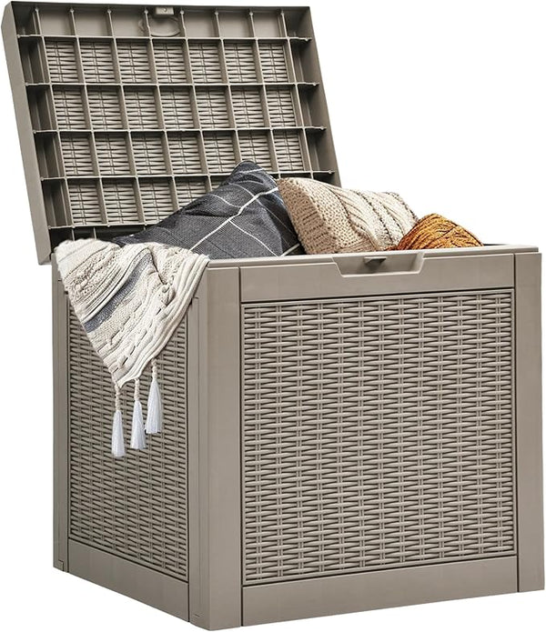YITAHOME 32 Gallon Outdoor Storage Box, Water Resistant Resin Deck Box - Photo 1