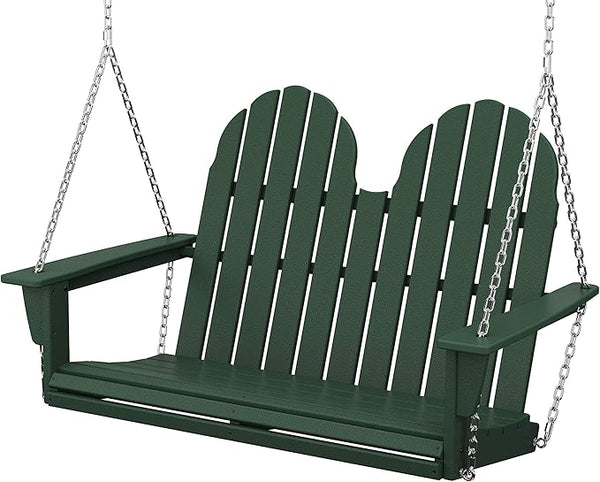 POLYWOOD® Vineyard Swing, Green - Photo 1