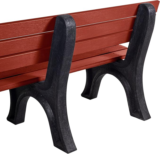 Sequoia Professional Aurora Park Bench, 6 ft, Rustic Red
