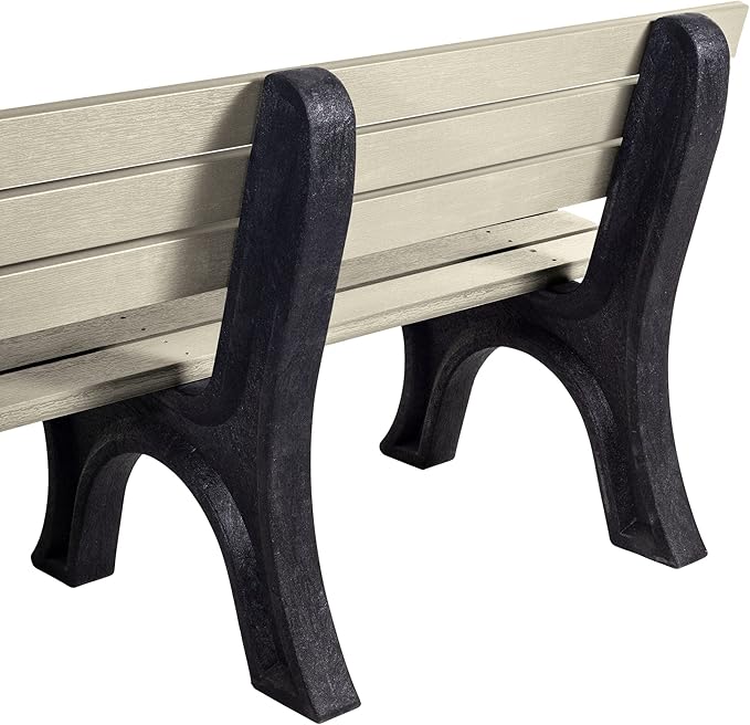 Sequoia Professional Aurora Park Bench, 6 ft, Whitewash