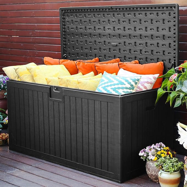 YITAHOME 230 Gallon Large Deck Box with Divider & Side Handles, Outdoor Double-Wall Storage for Patio Furniture Cushions - Photo 1