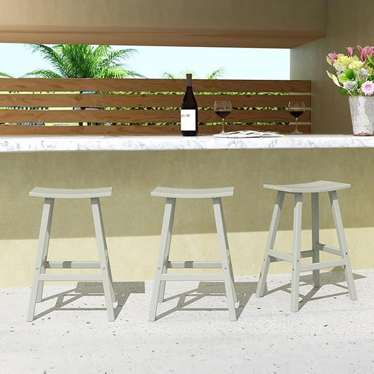 WestinTrends Malibu Malibu 29 Inch High Backless Seat Bar Stools (Set of 3), Sand