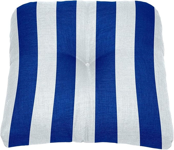 BrylaneHome Tufted Chair Cushion - 18" L x 17" W x 3" H - Patio & Outdoor - Patio & Outdoor - Water - Photo 1